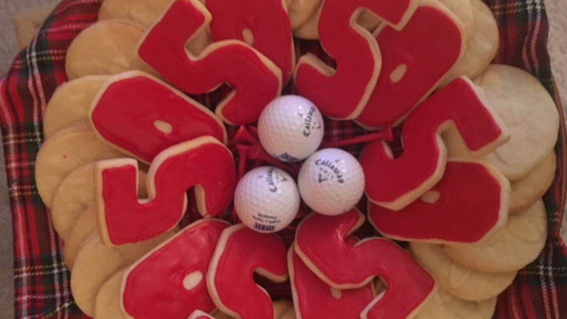 Darlene Enright's cookie tray in honor of the 50th anniversary of the RBC Heritage Presented by Boeing PGA Tour golf tournament on Hilton Head Island, S.C.