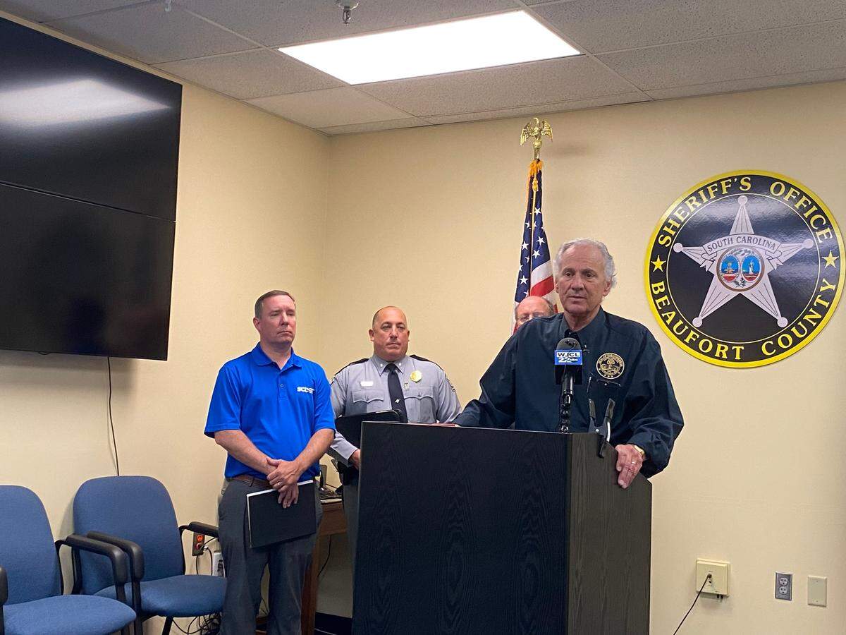 Gov. Henry McMaster on the last leg of his of a statewide flyover through hurricane-prone areas on June 3, 2022, in Beaufort County. He urged Lowcountry residents to prepare as soon as possible as NOAA predicts an “above average” Atlantic hurricane season.