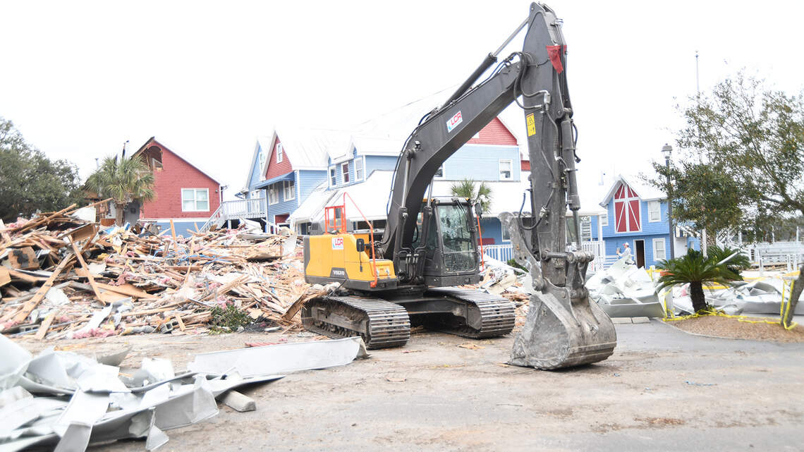 Hilton Head’s Salty Dog complex gets a facelift. Demolition of a section has started