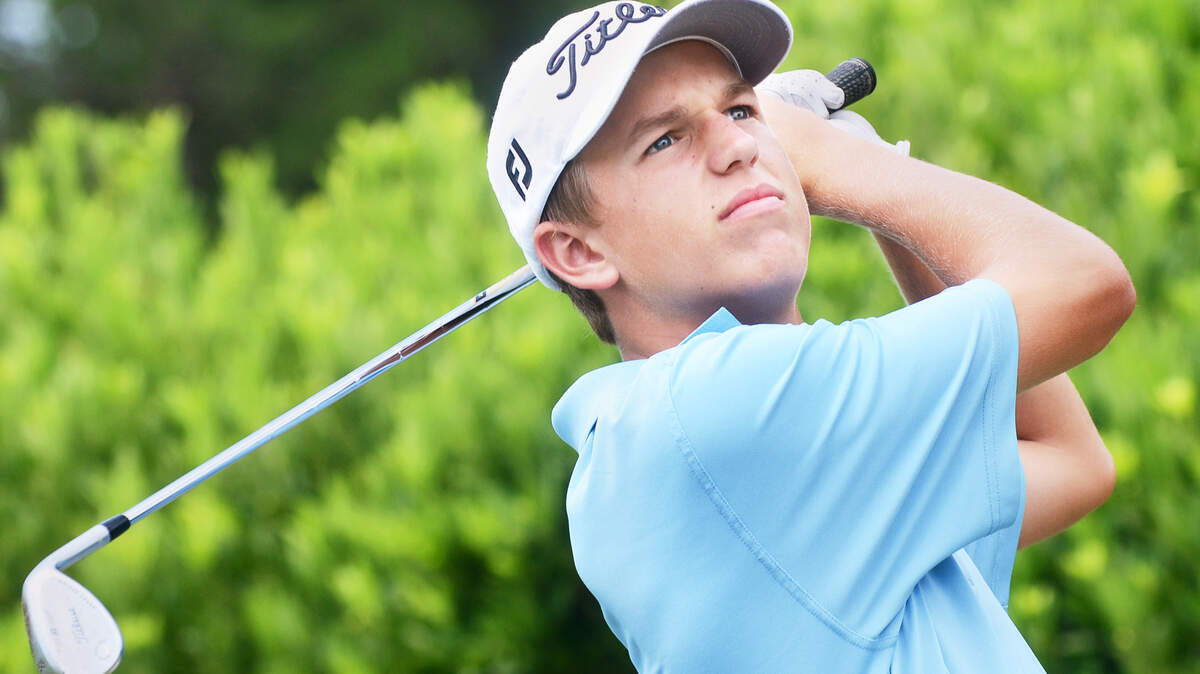 Hilton Head Island High School golfer Andrew Orischak, photographed on Wednesday at the Long Cove Club driving range, is The Beaufort Gazette and The Island Packet All-Area Boys Golfer of the Year.