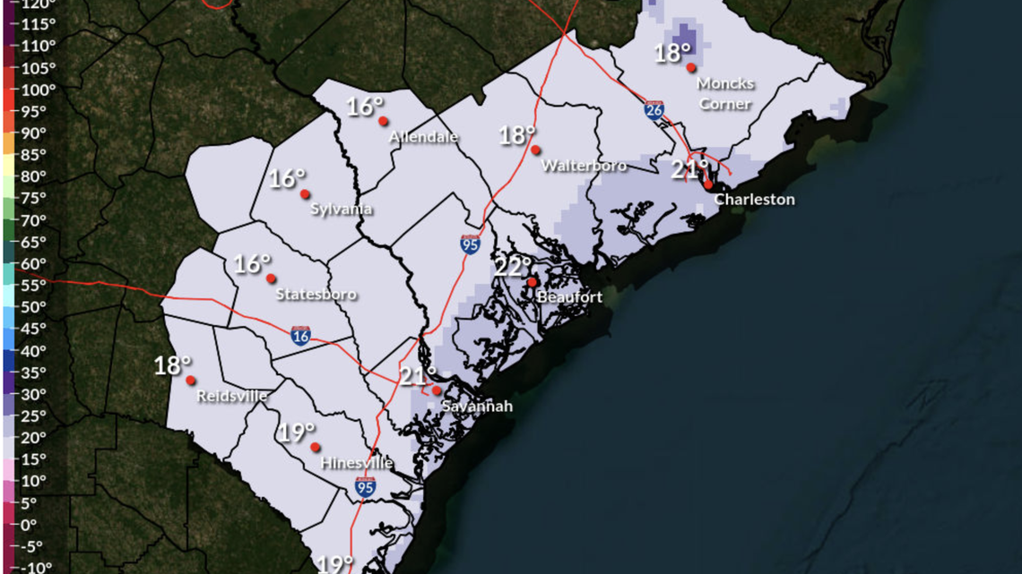 Brutal cold, possible winter conditions return to Hilton Head this weekend. Here’s the forecast