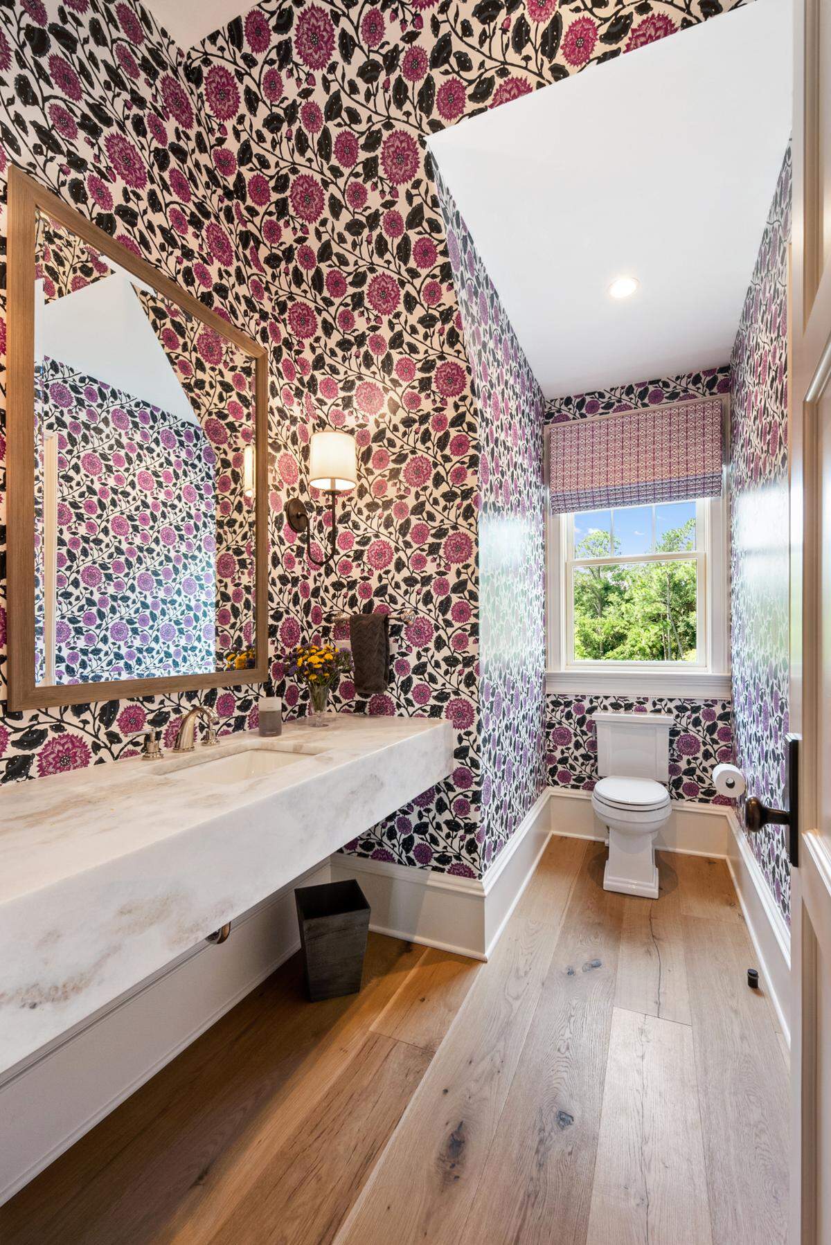 An interior view of one of the six bathrooms in 101 Flyway Drive on Osprey Beach at Kiawah Island.