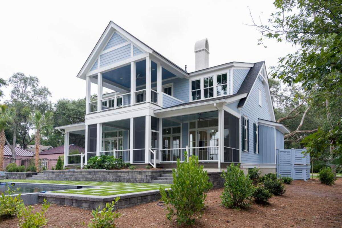 The backyard of the HGTV 2020 Dream Home, which was built on Hilton Head Island.