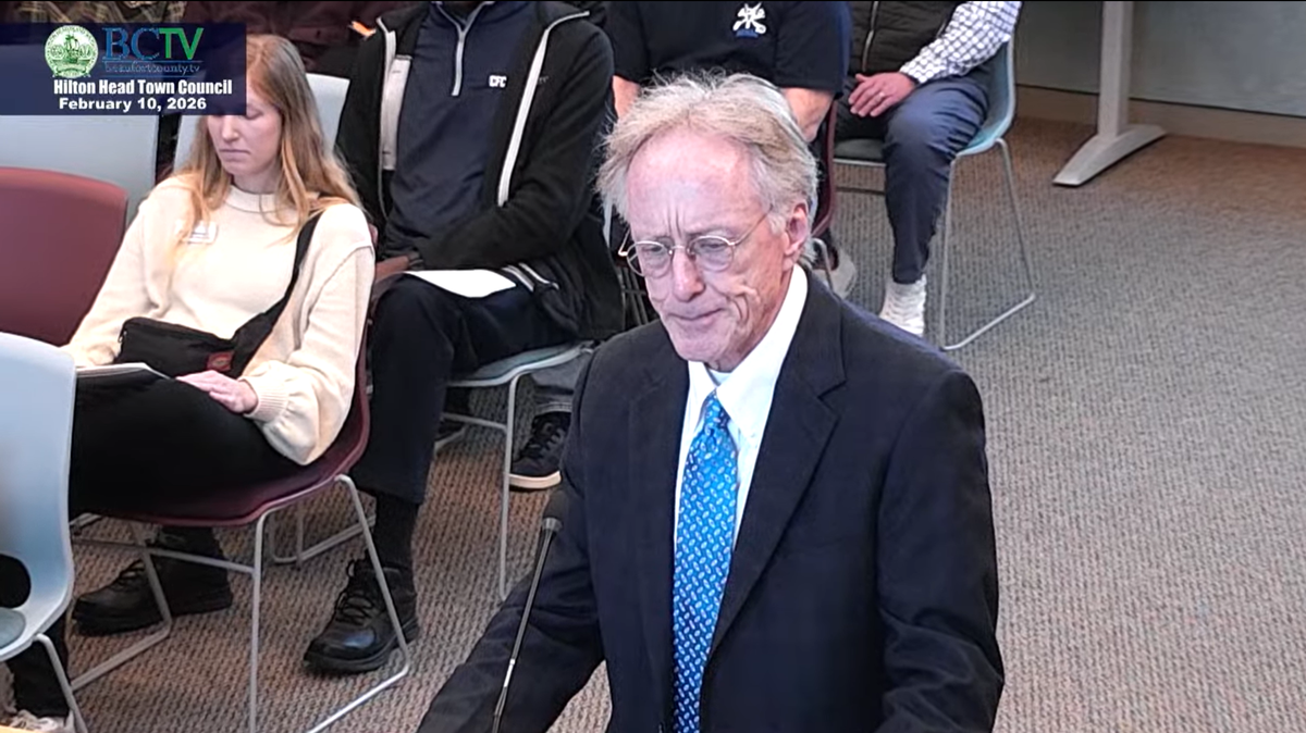 Town Attorney Curtis L. Coltrane gave brief remarks Tuesday evening announcing his retirement at the end of the year. “That’s the point that I have reached with my family,” Coltrane said.