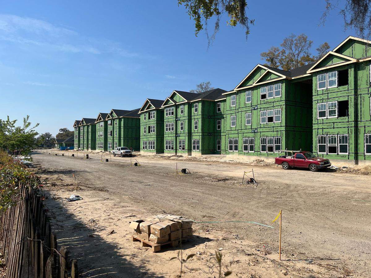 Pintail Pointe Apartments are rising off of Boundary Street in Beaufort. They are scheduled to open this fall.