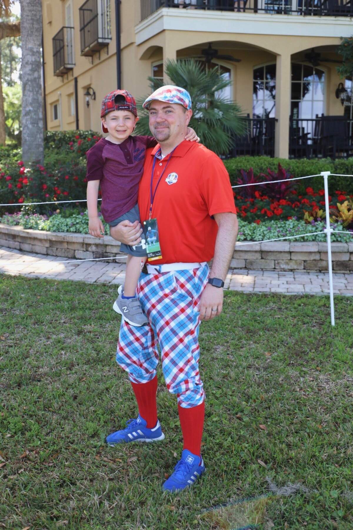 Jonathan Rossi with his son Caleb