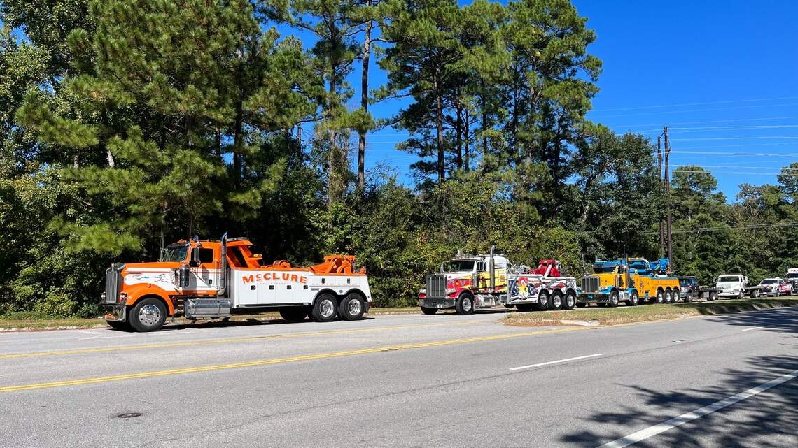 Truck procession in Bluffton, SC for tow truck owner | Hilton Head ...