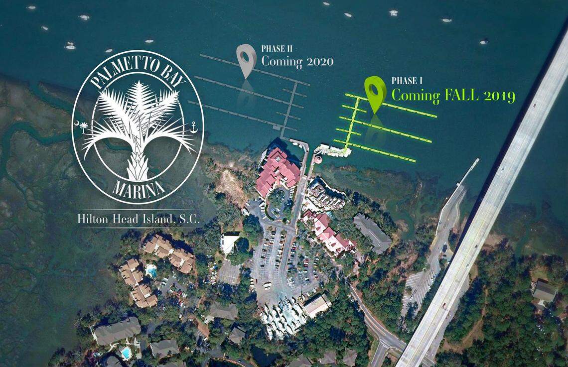 The rendering of what Palmetto Bay Marina’s docks will look like after they’re replaced by Barrier Island Marine contractors.