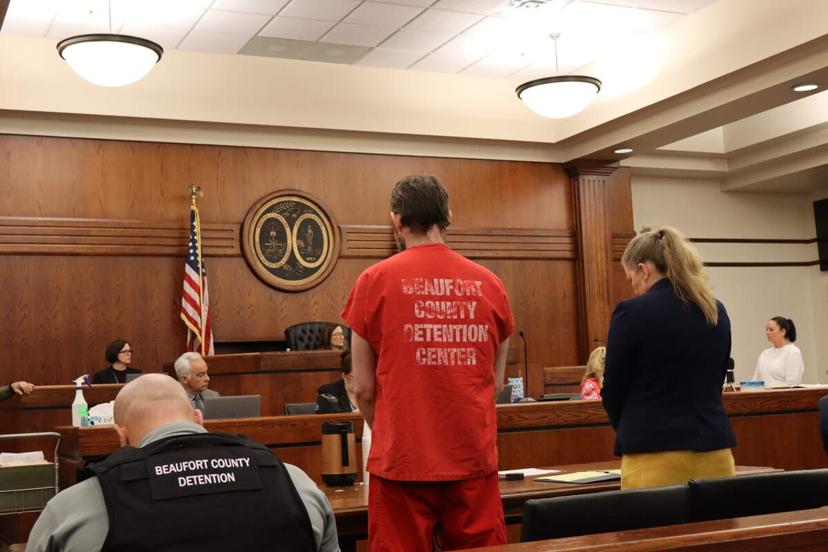 A Port Royal-area man accused in his girlfriend’s murder in early August was denied bond Wednesday morning at the Beaufort County Courthouse. His public defender, Ashley Cornwell, argued he fatally shot 46-year-old Stephanie Fries in self-defense after she brandished a knife in their bedroom.