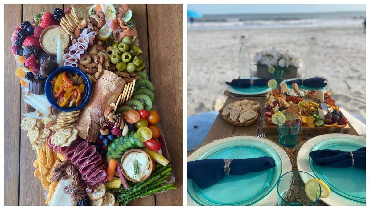 Board and Basket is known for it’s elaborate and luxurious beach picnics.
