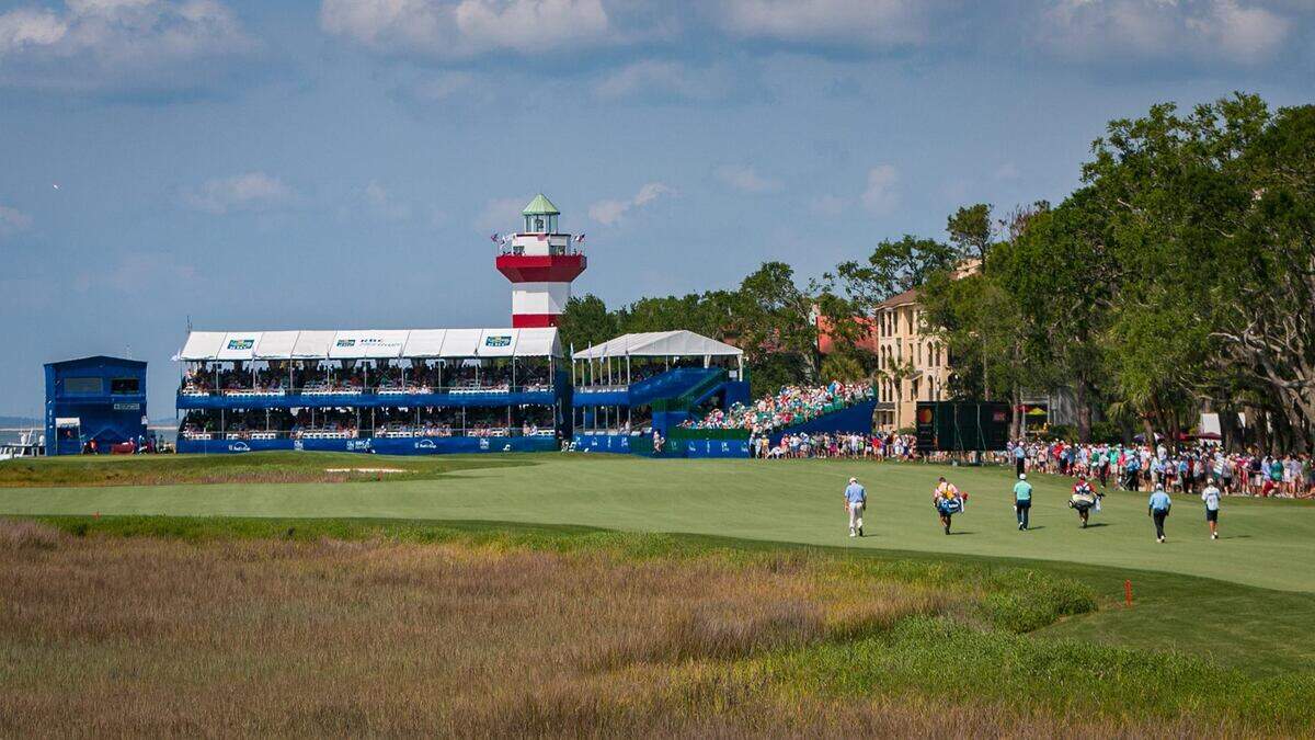The 18th fairway at the Harbour Town Golf Links.