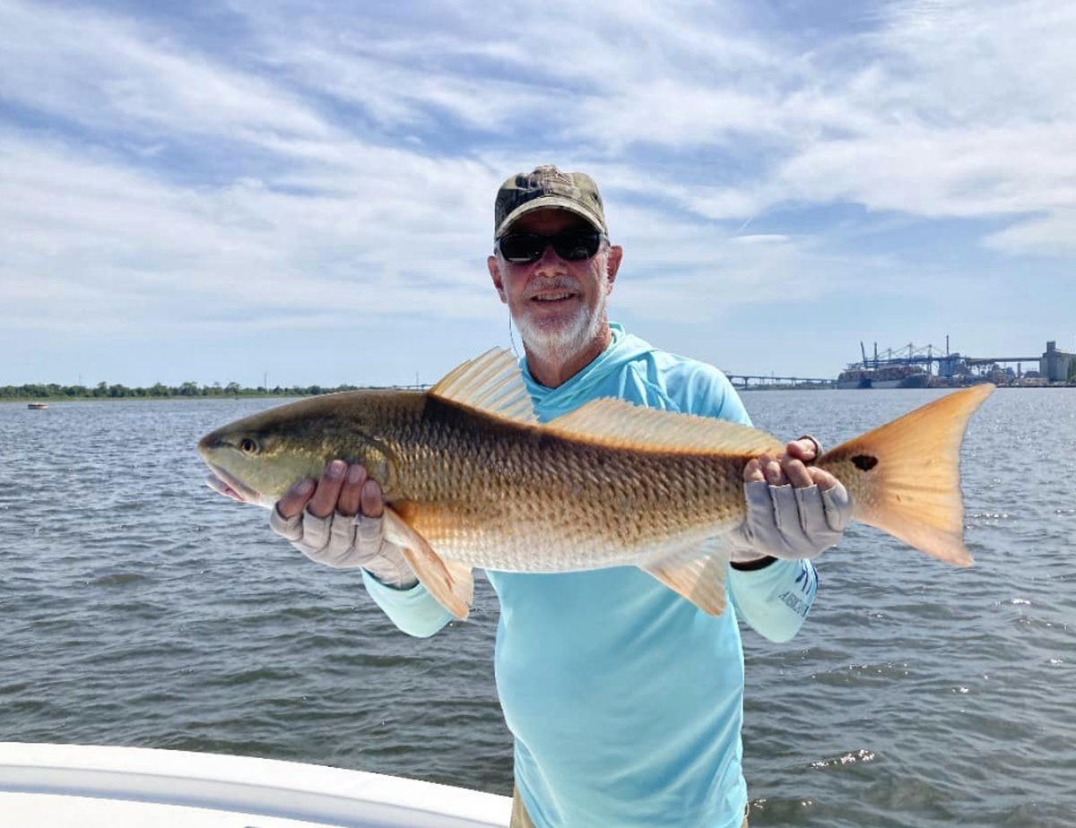 A photograph of the South Carolina Wildlife Federation’s overall plishing challenge points leader in 2022.