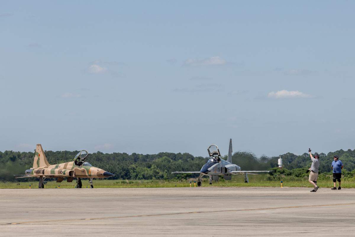 Three F-5N Tiger IIs arrived to Marine Corps Air Station Beaufort in May. The tactical fighter and attack aircraft will serve as an “adversary squadron” during training with other squadrons.