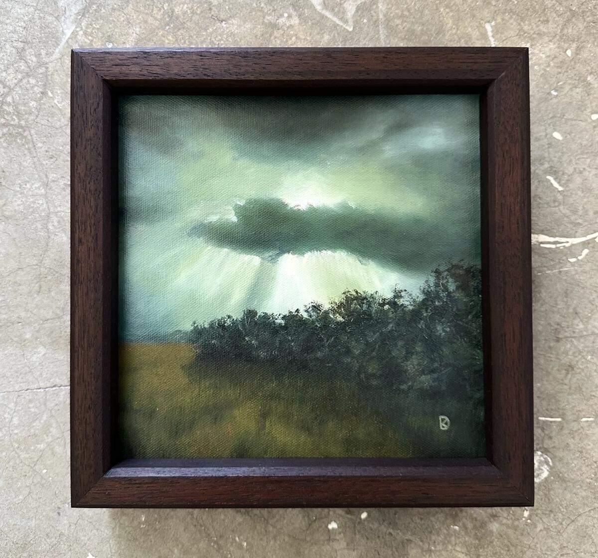 “Not the Hope, but the Knowing” is an oil painting by Kayla DeVito. It is one of three of the local artists’ paintings that could be featured in an upcoming episode of ‘Law & Order: SVU.’