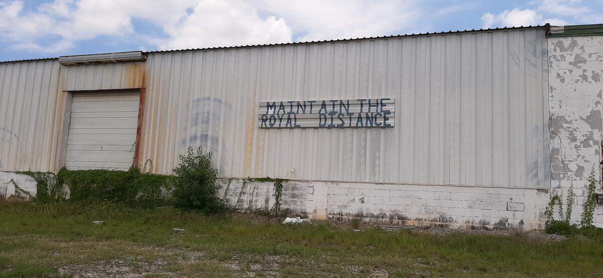 This warehouse will be turned into a manger, concert venue and holiday village for a three-day Christmas event in Port Royal in December. Marines from Parris Island will assist in cleaning it up.