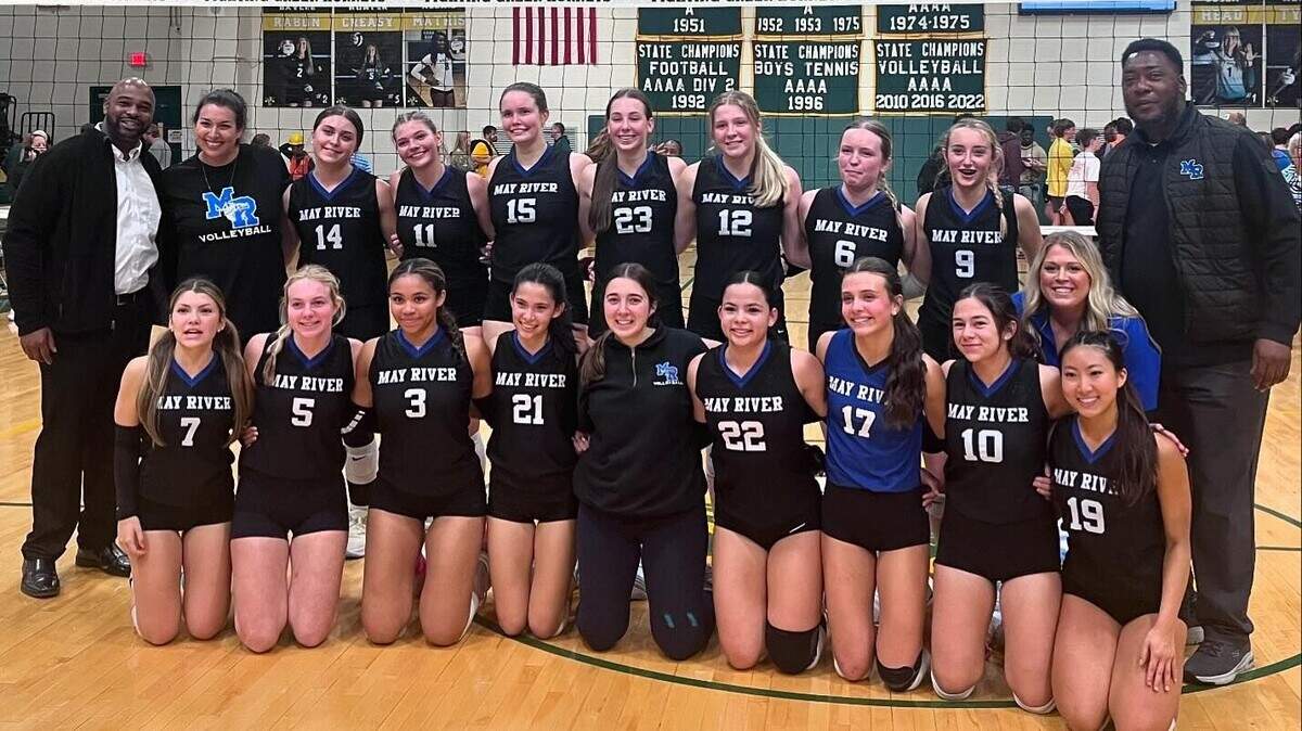 May River volleyball won the 2024 Class 4A Lower State championship.