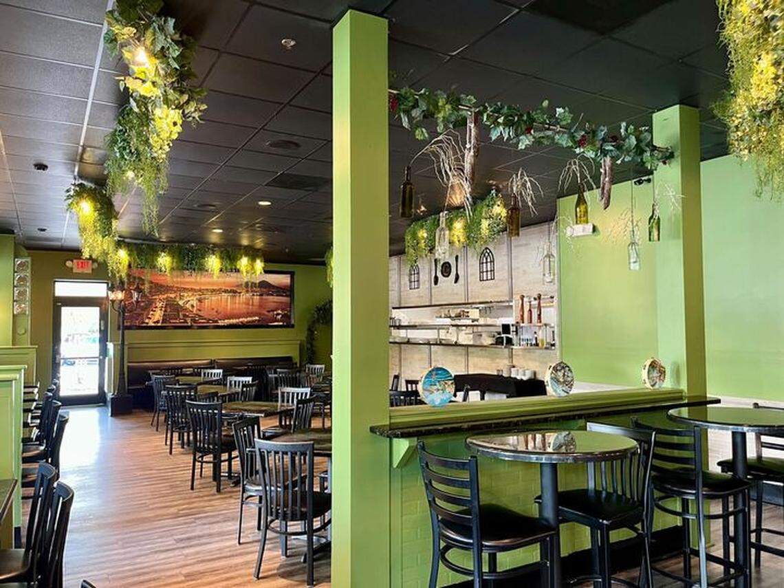 Revamped dining area of Nonna Rosa, soon-to-be Basil & Bourbon.