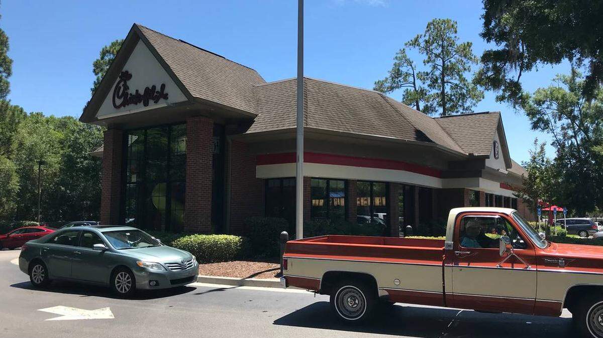 Chick-fil-A in Bluffton, South Carolina, temporarily closed in mid July for renovations.