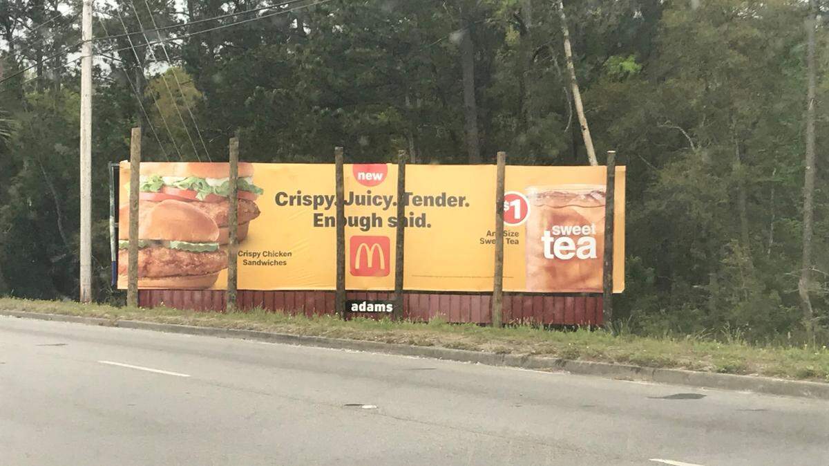 Beaufort County has won a dispute with Adams Outdoor Advertising regarding this billboard on U.S. Highway 21 near Stokes Brown Toyota in Beaufort.