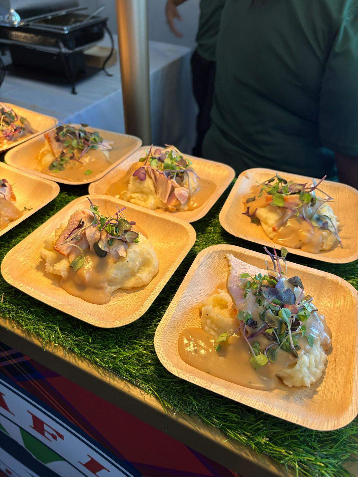 RBC Heritage attendees at the Calibogue Club have tons of food options including oven roasted turkey.