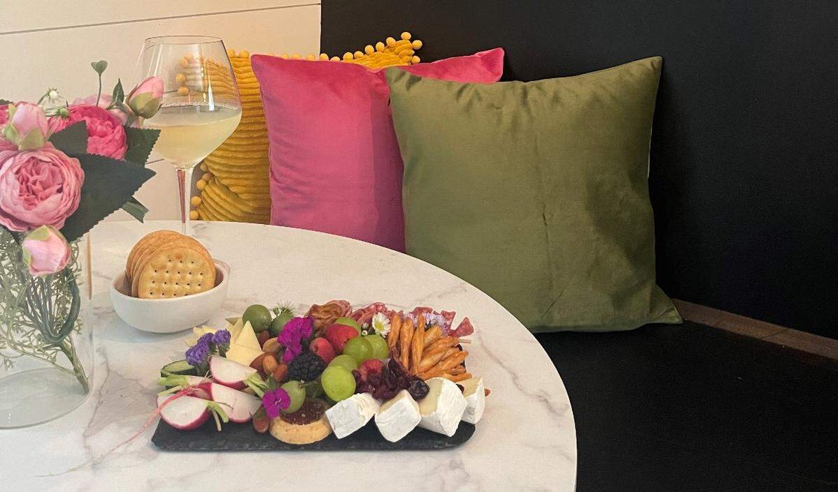 Customers at Board and Basket’s shop on Hilton Head can order a grazing board for one or up to about 10 people.