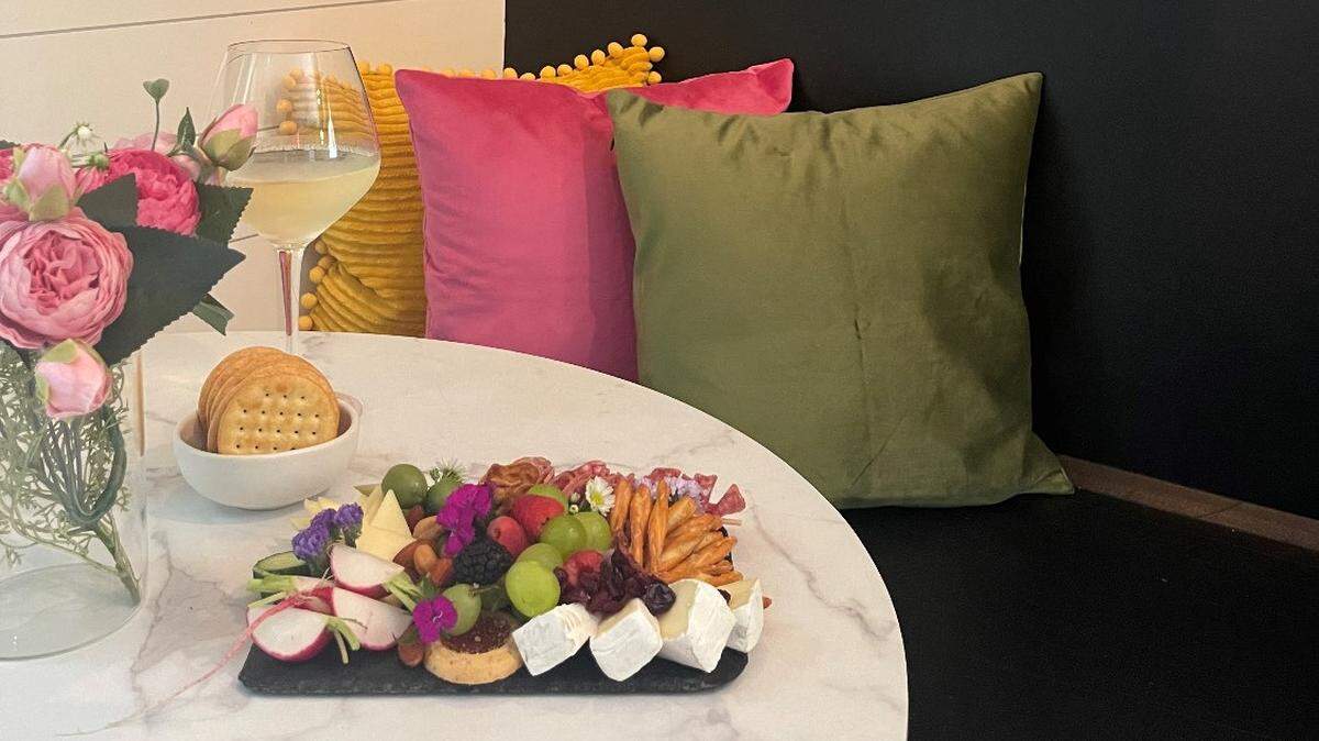 Customers at Board and Basket’s shop on Hilton Head can order a grazing board for one or up to about 10 people.