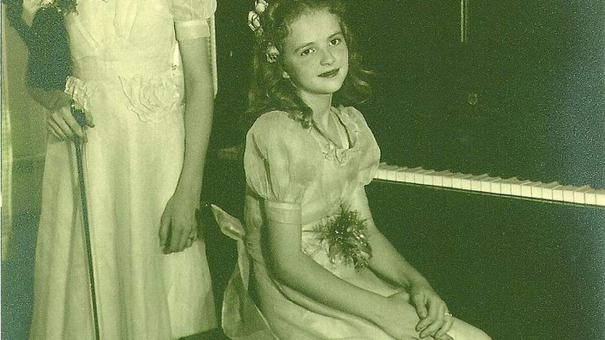 Music was taught early to sisters Rubilee Pike Knight, left, and Mary Pike Patterson, daughters of Edwin W. Pike and Ruby Lee Johnson Pike of Beaufort.