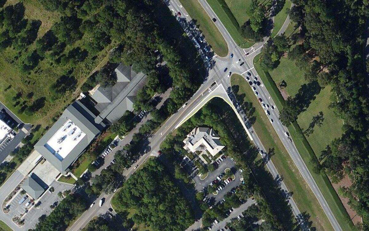 A concept illustration shows the changes proposed to the intersection of U.S. 278 and Buck Island Road.