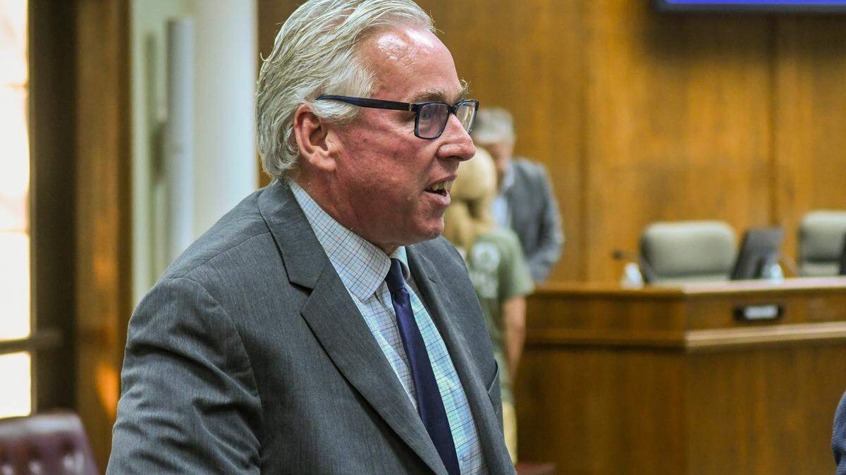 Eric Greenway, former Beaufort County Administrator, leaves after a public hearing at the Beaufort County Council Chambers on Monday, Sept. 11, 2023 seeking to be reinstated as the county’s administrator. County Council voted unanimously for Greenway’s termination. 