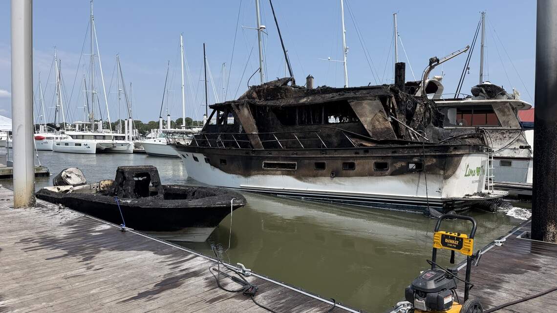 ‘All I can do is jump in the water.’ Boaters recall fire at Hilton Head marina
