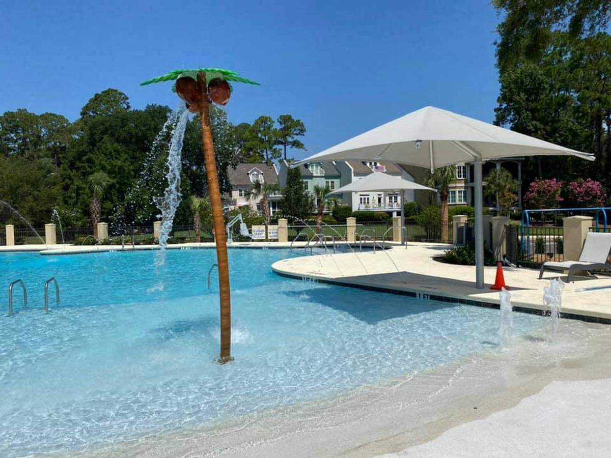 The new pool at Wexford on Hilton Head Island.