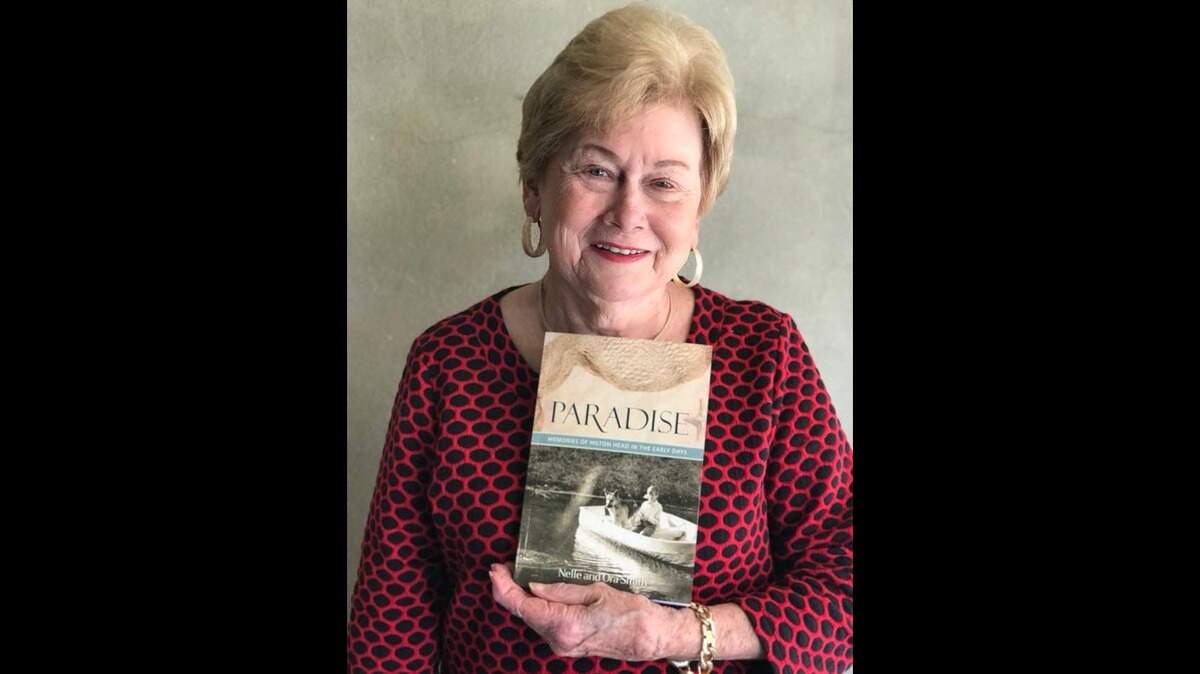 Nelle Smith with new book written with her daughter, Ora Elliott Smith.