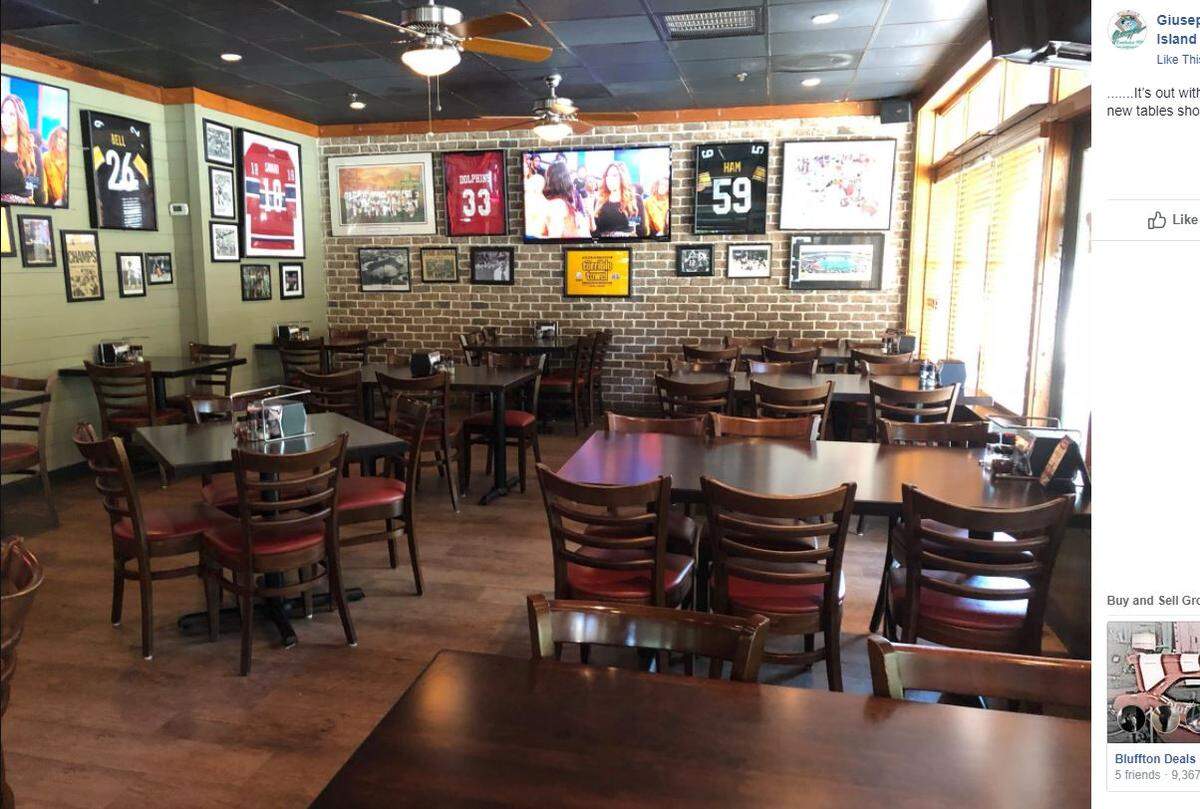 Giuseppi's Pizza and Pasta on Hilton Head Island, South Carolina, posted on Facebook Friday, June 1, 2018, about getting new tables after 34 years, and some of its fans were worried the restaurant was closing down.