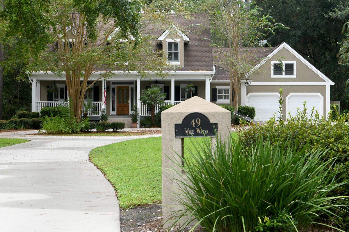 The tranquil home in Spanish Wells on Hilton Head Island where a double-shooting Tuesday night left a 39-year-old Bluffton woman dead and a doctor hospitalized.