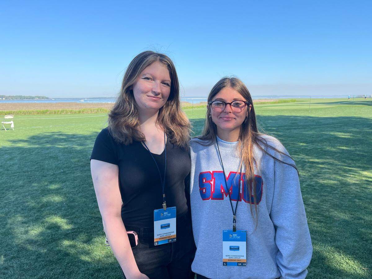 Riley (left) and Carlena (right) at the 2025 RBC Heritage Presented by Boeing