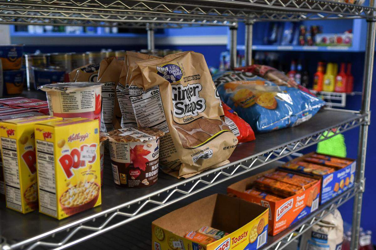 Some of the quick grab and go items on the shelves at Fountain Island Blue Convenience Store on Thursday, June 27, 2024 on St. Helena Island. Recently remodeled and under new management, the store offers a deli counter, lottery tickets, bait for fishing and a full-service car wash.
