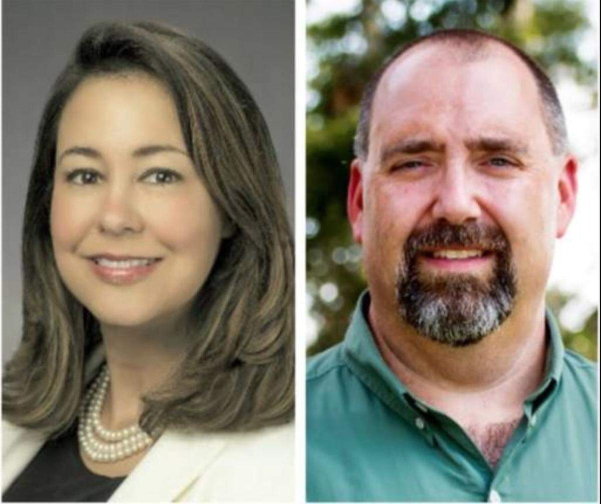 A lawsuit filed Friday by a former Director of Environmental Engineering & Land Management Eric Larson (Right) accuses County Administrator Ashley Jacobs (Left) of discriminating against him for being a “older white male” and creating a hostile work environment.&nbsp;