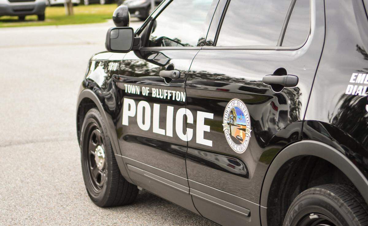 A Bluffton Police Department SUV parked at police headquarters in Bluffton on Oct. 12, 2020.