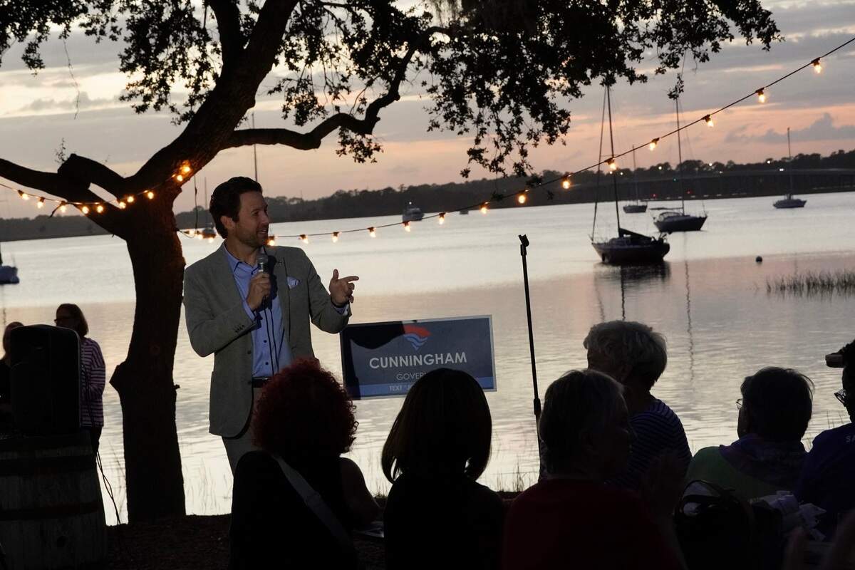 Speaking to a crowd of hundreds at Friday’s Port Royal rally, Joe Cunningham emphasized the importance of bipartisanship in moving South Carolina forward.