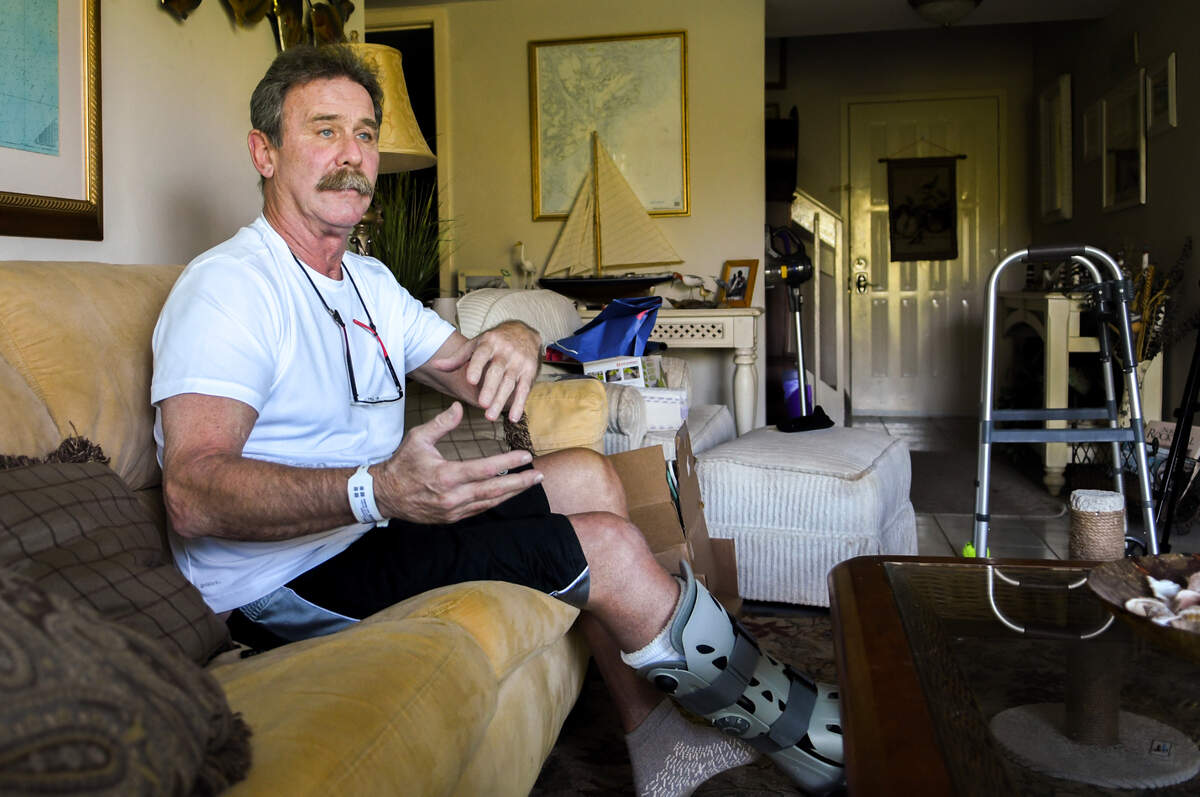 Daniel Heyburn talks about the road-rage incident in which police say Tysha Shailayah Brown ran over Heyburn’s leg on April 1, 2023, at a Burger King restaurant on Hilton Head Island.