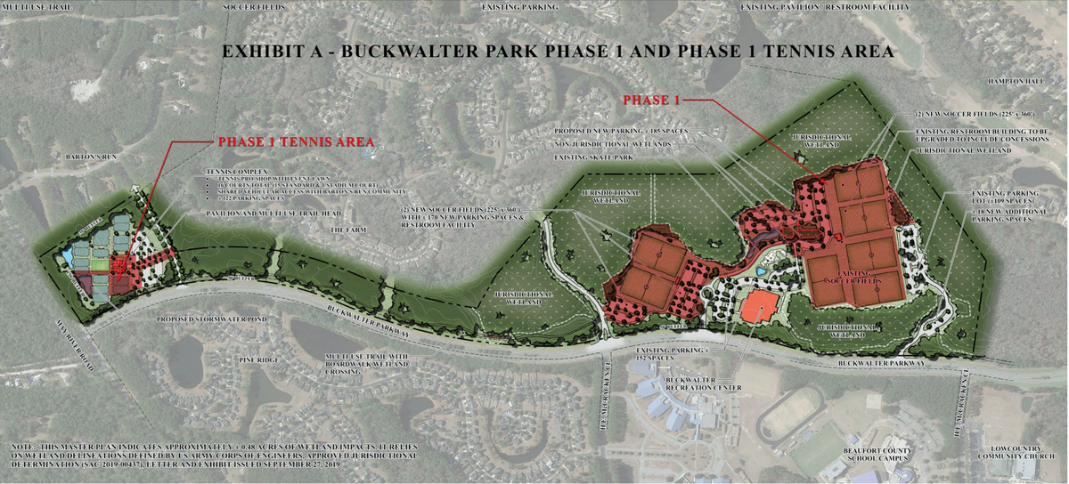 Plans for the proposed $7 million expansion of the Buckwalter Recreation Center.