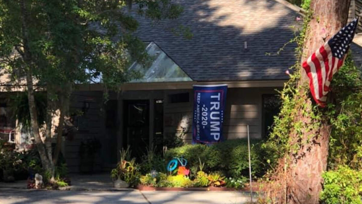 A home in Hilton Head Plantation flies a flag supporting President Donald Trump. Neighbors say the homeowners shouldn’t be allowed to fly the flag in the gated community.