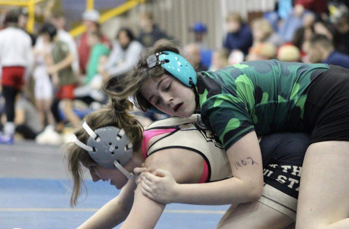 MaKayla Hinchey started virtual school this semester, and it allows her flexibility to pursue wrestling.