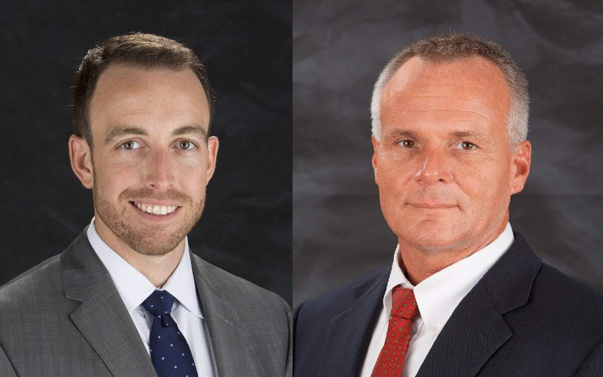 Russell Baxley, Beaufort Memorial Hospital CEO (left), and Dr. Kurt Gambla, Chief Medical Officer (right)