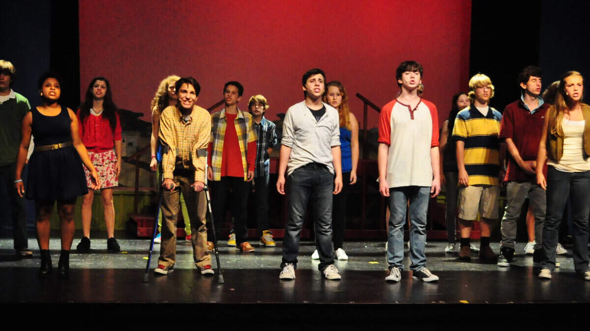 The cast of Main Street Youth Theatre's production of "13 the Musical” in May 2014.
