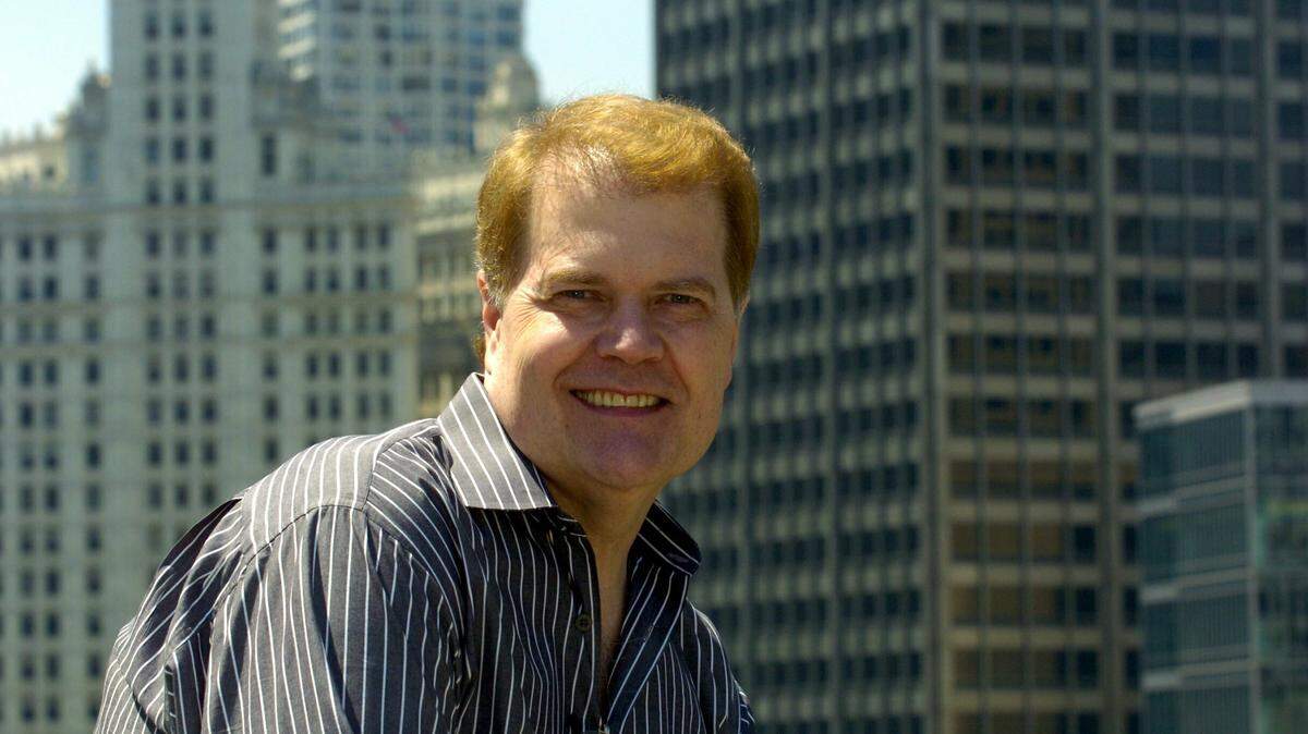 This June 20, 2005, file photo shows Chet Coppock, a successful sports radio and TV personality in Chicago. The longtime Chicago sportscaster has died at age 70 after a car accident more than a week ago.