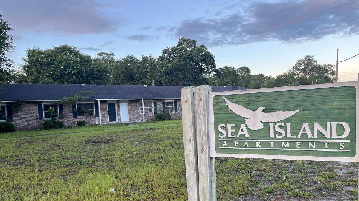The former Sea Island Apartments on Ribaut Road is the site where a new VA clinic will be constructed.