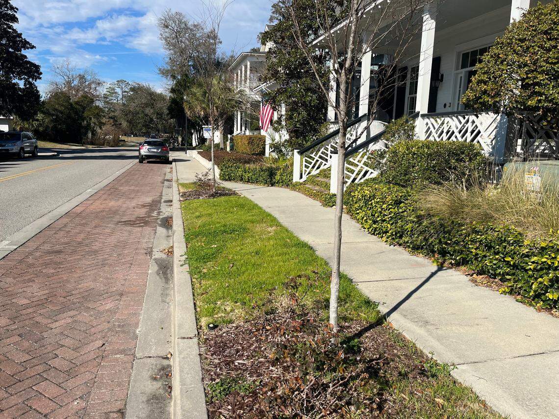 Prince Street has received streetscape improvements that residents of Duke Street say they never received. Both are part of the MidTown Square project.