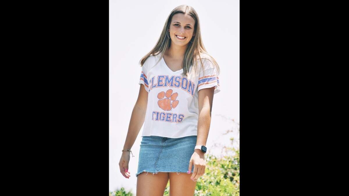 Maddie Frank, a sophomore from Hilton Head Island, was the randomized grand prize winner of two academic semesters of free tuition at Clemson University through the college’s vaccine incentives program.