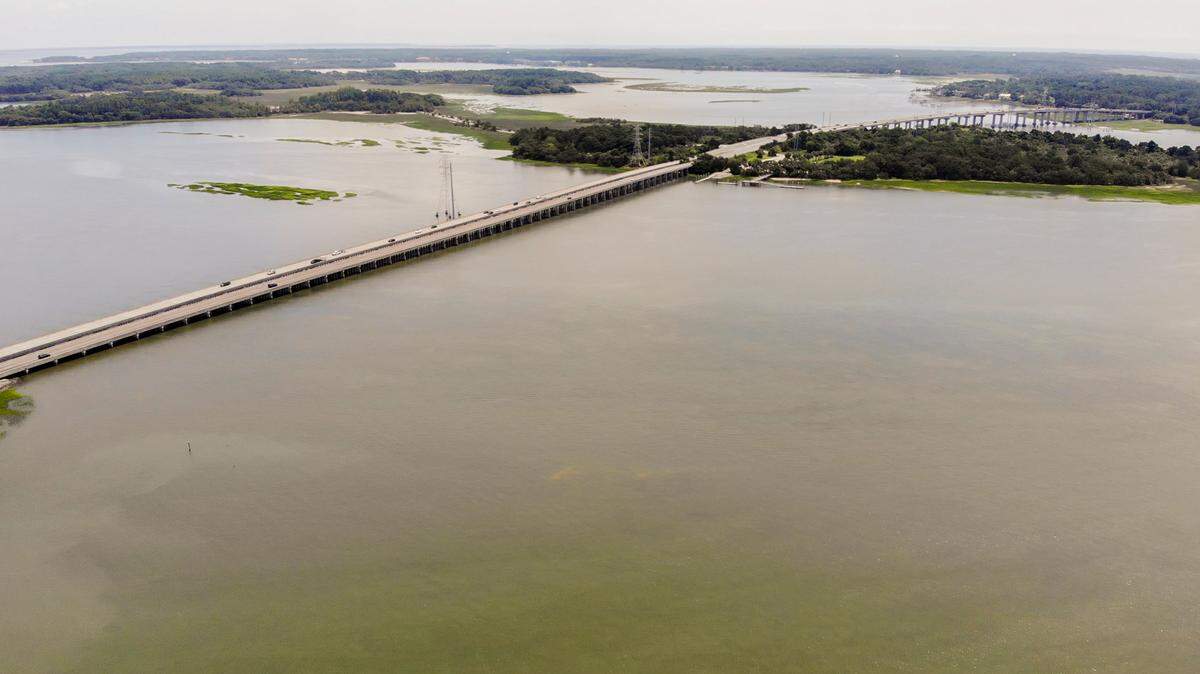 The bridges that lead to Hilton Head Island as seen in July, 2019